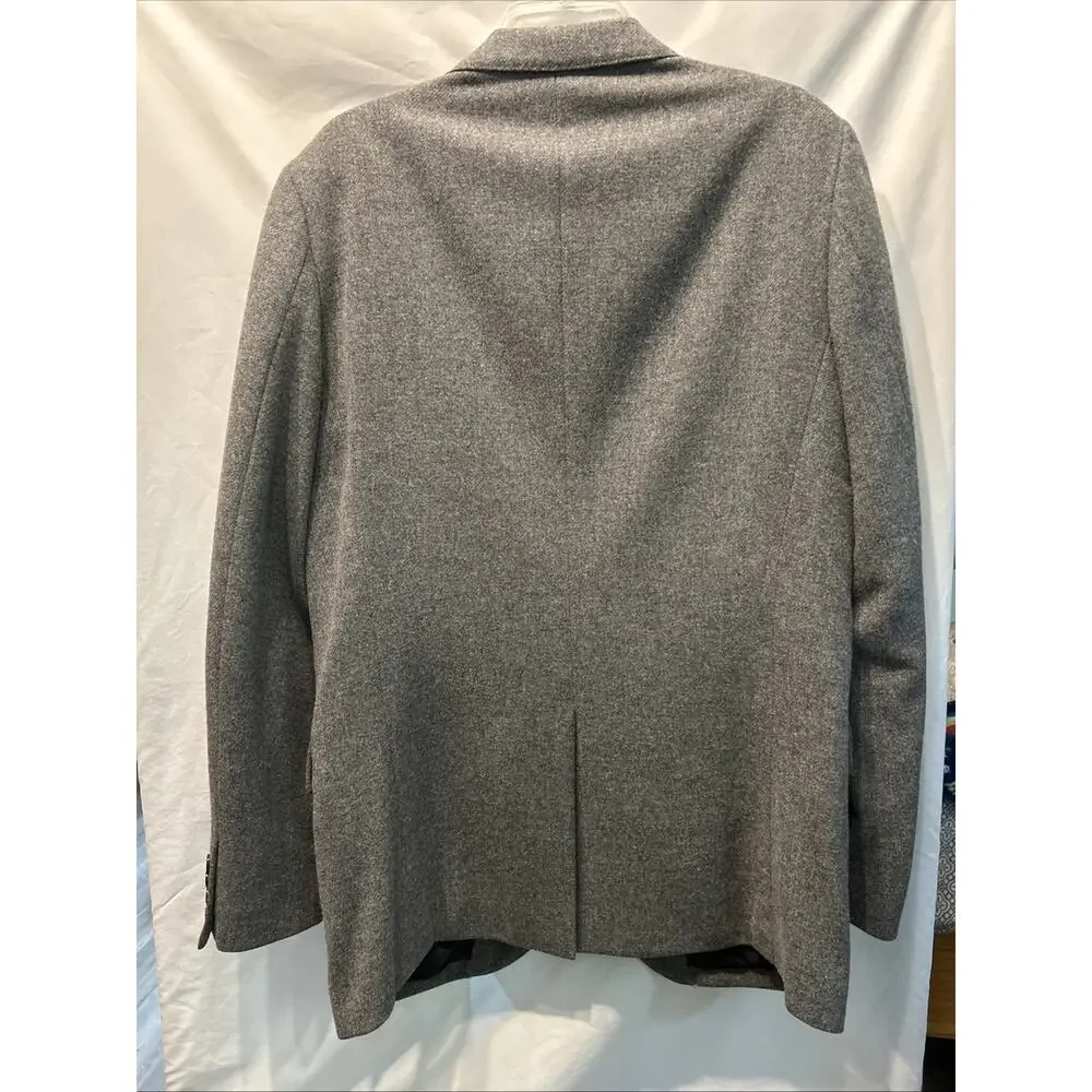 J Crew Ludlow Blazer Mens 42L Gray 100% Yorkshire Tweed Wool By Moon England